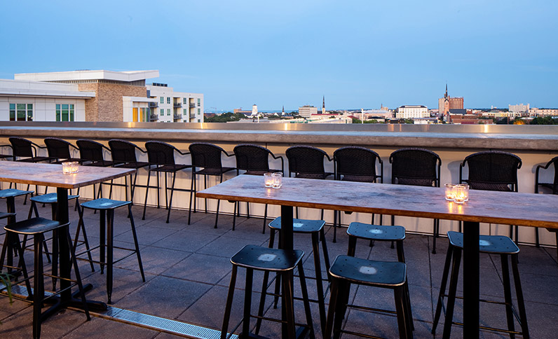 Pour Taproom Rooftop View